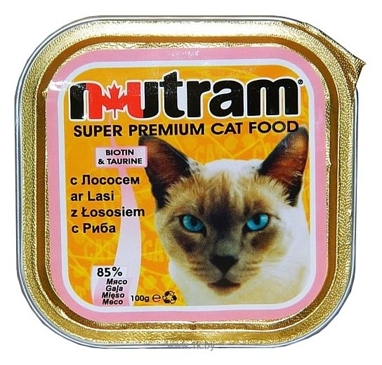 Фотографии Nutram Консервы для кошек с лососем (0.1 кг) 1 шт.