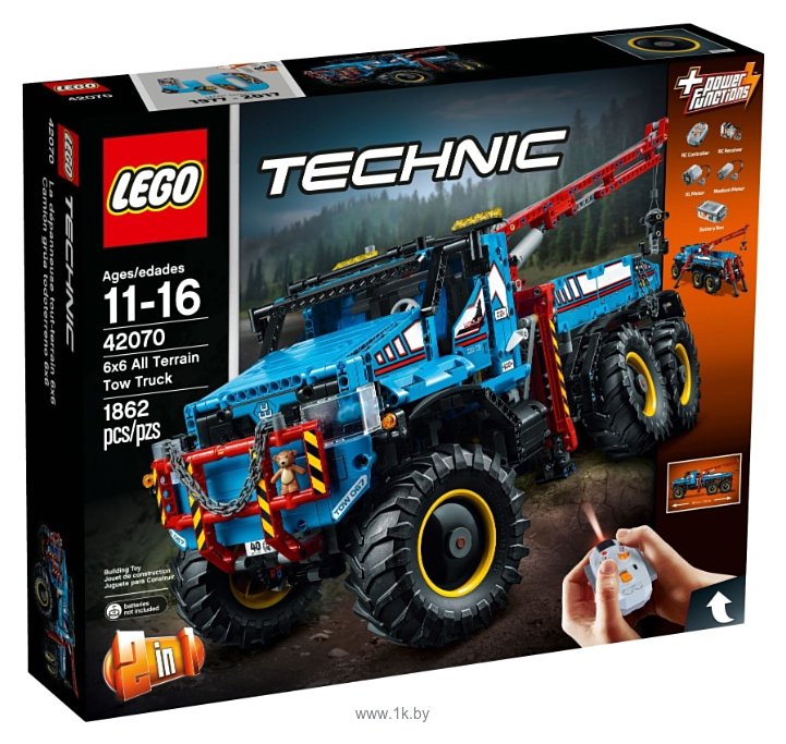 Фотографии LEGO Technic 42070 Эвакуатор-внедорожник 6х6