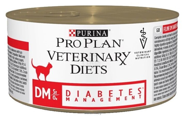 Фотографии Pro Plan Veterinary Diets Feline DM Diabetes Management canned (0.195 кг) 3 шт.