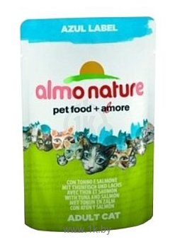 Фотографии Almo Nature Azul Label Adult Cat Tuna and Salmon (0.07 кг) 1 шт.