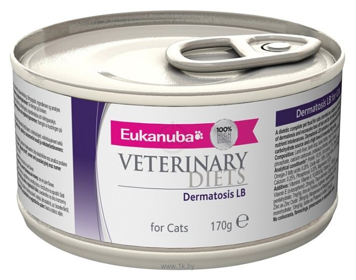 Фотографии Eukanuba Veterinary Diets Dermatosis LB for Cats (0.17 кг) 12 шт.