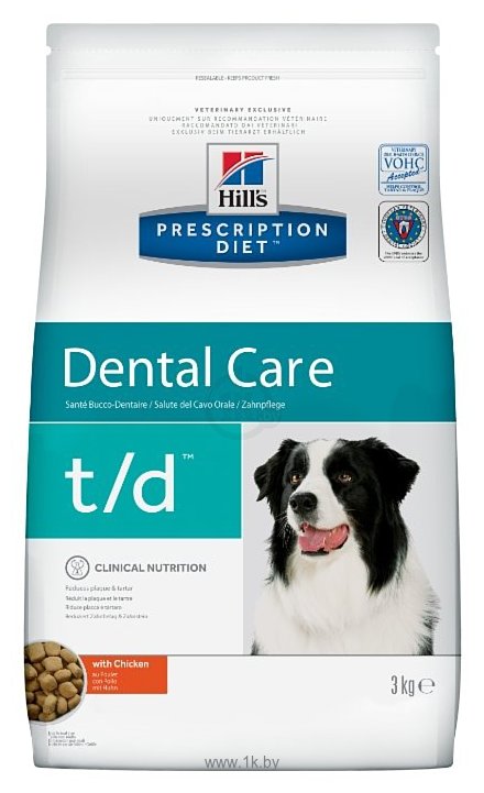 Фотографии Hill's (3 кг) Prescription Diet T/D Canine Dental Health dry