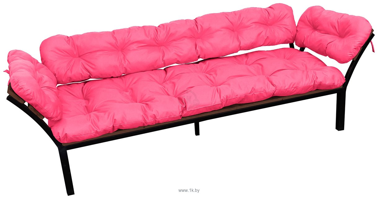 Фотографии M-Group Дачный с подлокотниками 12170608 (розовая подушка)