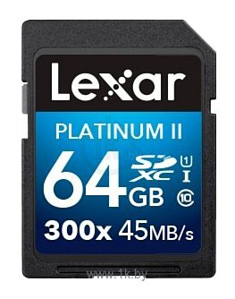 Фотографии Lexar Platinum II 300x SDXC Class 10 UHS Class 1 64GB