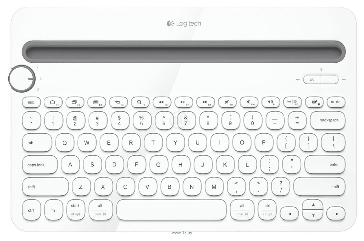 Фотографии Logitech Bluetooth Multi-Device Keyboard K480 white (без кириллицы)