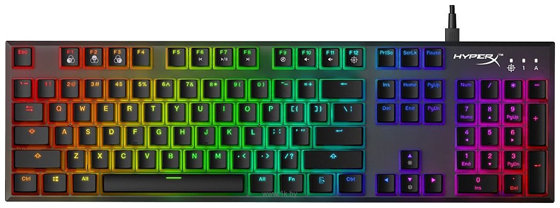 Фотографии HyperX Alloy FPS RGB нет кириллицы