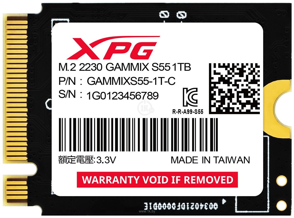 Фотографии ADATA XPG Gammix S55 1TB SGAMMIXS55-1T-C