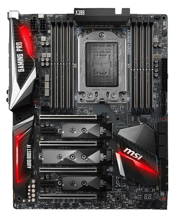 Фотографии MSI X399 GAMING PRO CARBON AC