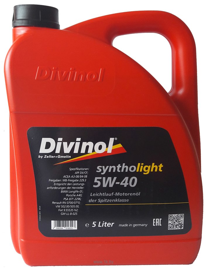 Фотографии Divinol Syntholight 0W-30 5л