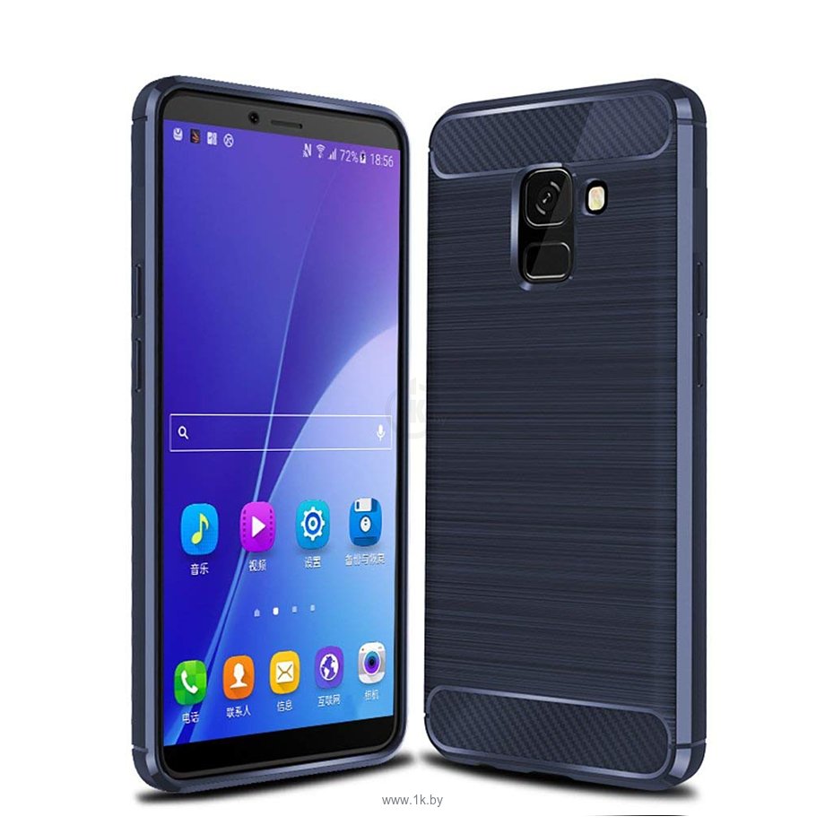 Фотографии Case Brushed Line для Samsung Galaxy J6 (синий)