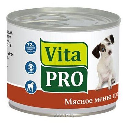 Фотографии Vita PRO (0.2 кг) 1 шт. Мясное меню для собак, ягненок