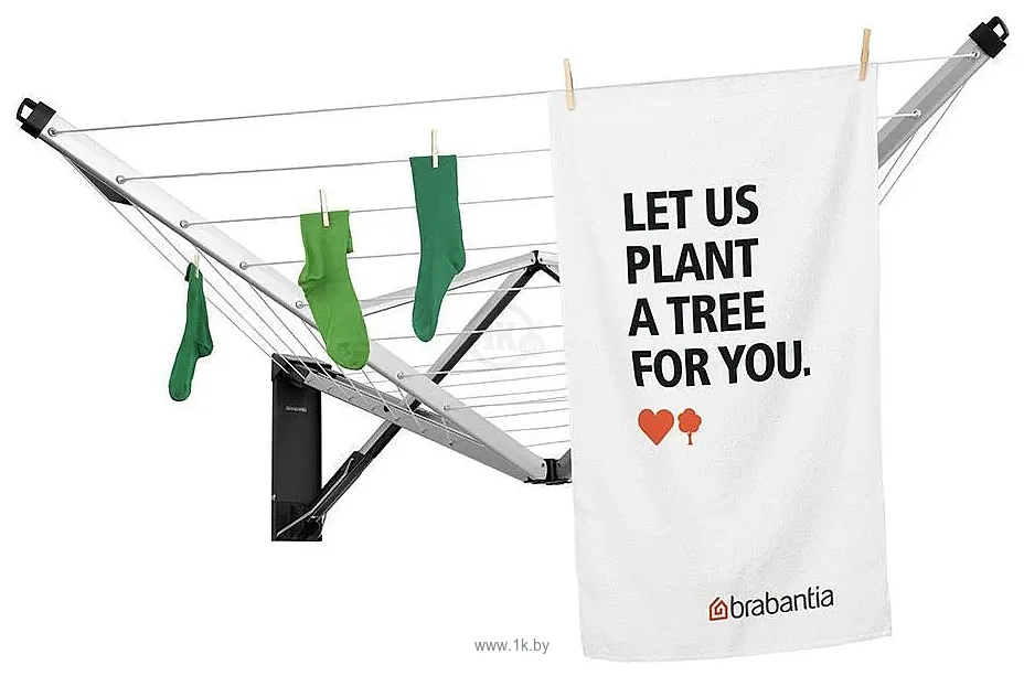Фотографии Brabantia WallFix с чехлом 375842 (серый металлик)