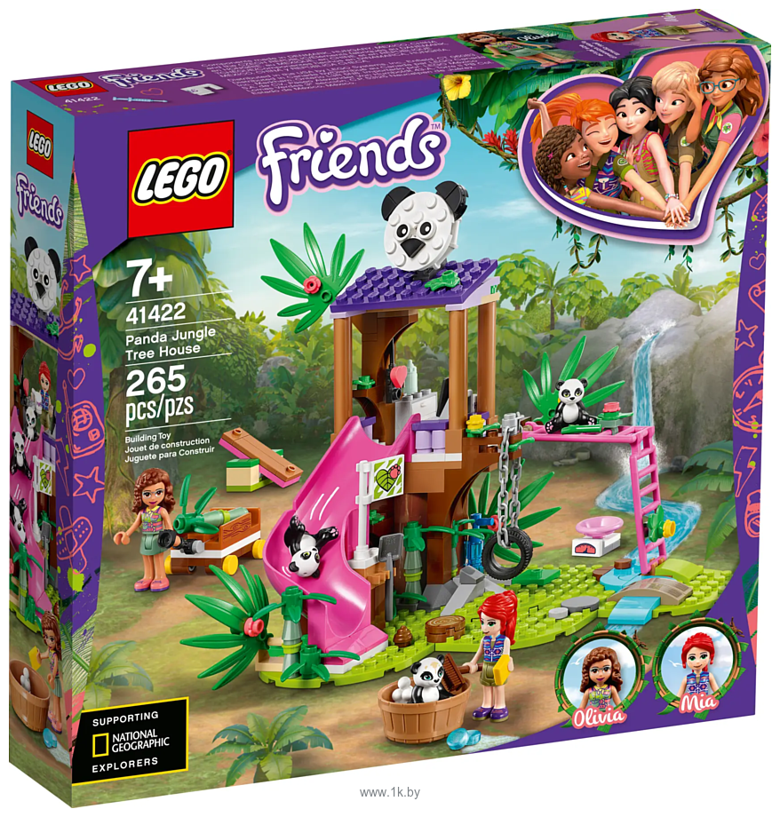 Фотографии LEGO Friends 41422 Джунгли: домик для панд на дереве