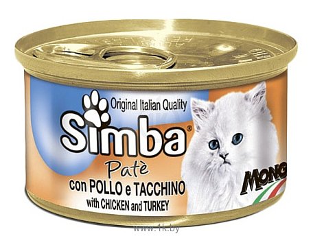 Фотографии Simba Паштет для кошек Курица с индейкой (0.085 кг) 24 шт.