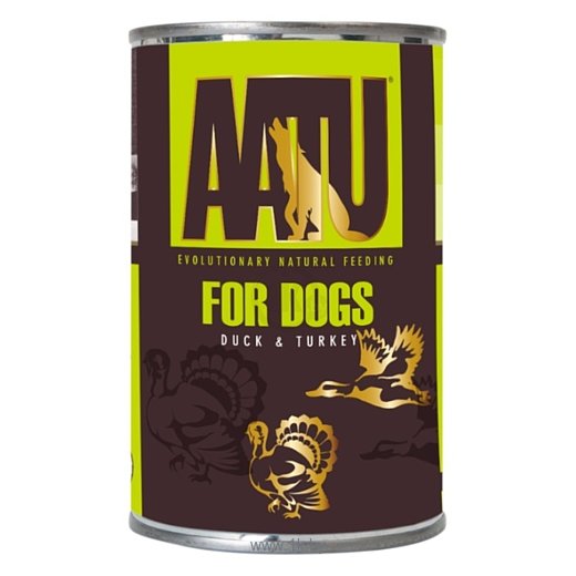 Фотографии AATU (0.4 кг) 1 шт. For Dogs canned Duck & Turkey
