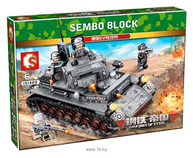 Фотографии Sembo Empires of Steel 101322 Немецкий Танк IV