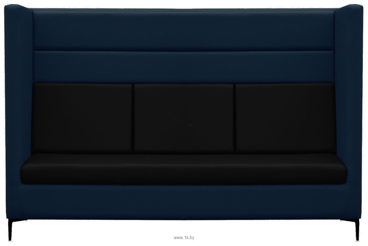 Фотографии Brioli Дирк трехместный (экокожа, L18-L22 (синий, черные вставки)