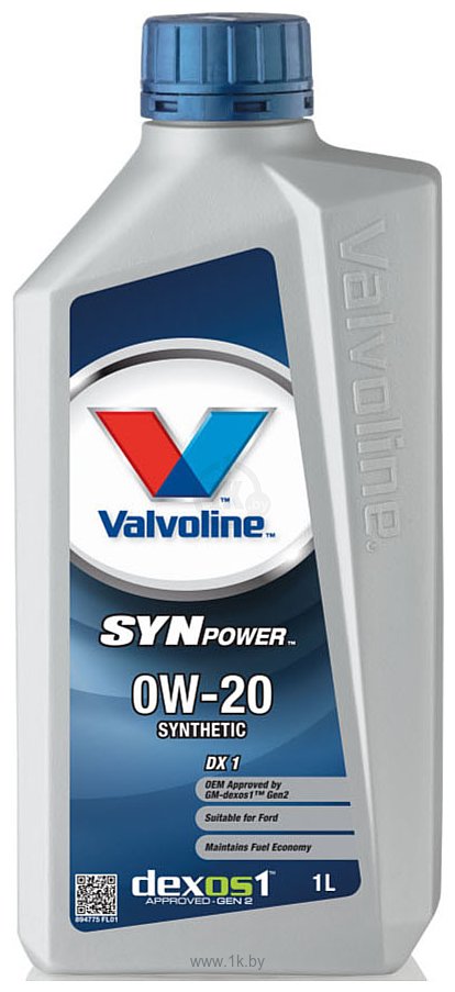 Фотографии Valvoline SynPower DX1 0W20 894775 1л