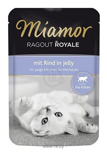 Фотографии Miamor (0.1 кг) 22 шт. Королевское рагу Говядина в желе для котят