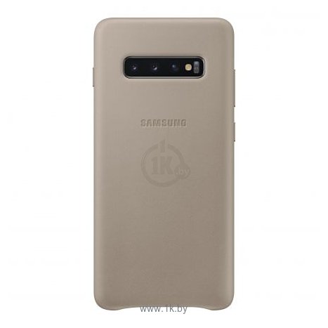 Фотографии Samsung Leather Cover для Samsung Galaxy S10 Plus (серый)
