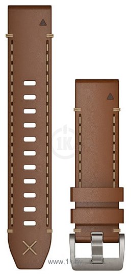 Фотографии Garmin QuickFit кожаный итальянский 22 мм для fenix 5 (коричневый)