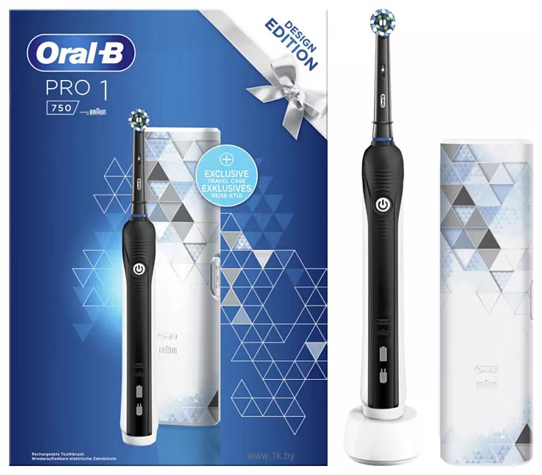 Фотографии Oral-B Pro 1 750 Cross Action Design Edition D16.513.1UX (черный)