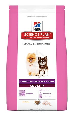 Фотографии Hill's Science Plan Canine Adult 1+ Small & Miniature Sensitive Stomach & Skin with Chicken (1.5 кг)