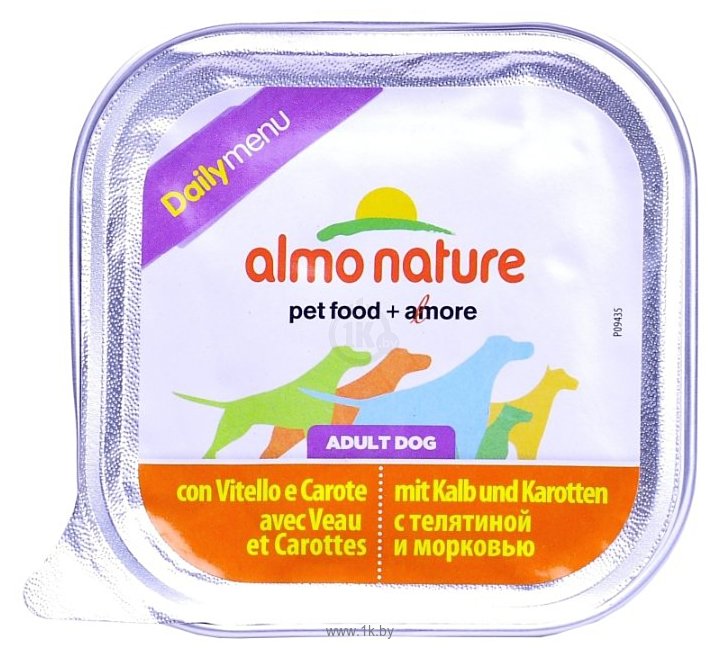 Фотографии Almo Nature DailyMenu Bio Pate Adult Dog Veal and Carrots (0.3 кг) 1 шт.
