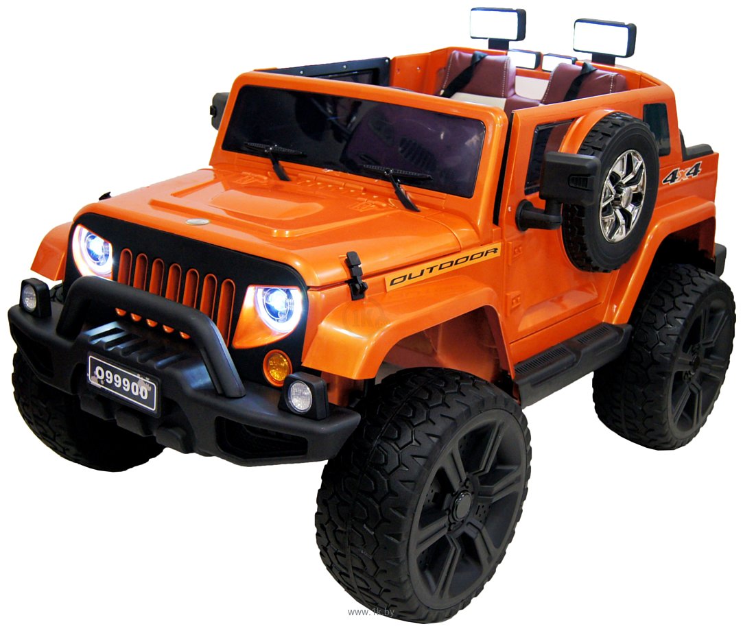 Фотографии RiverToys Jeep Wrangler O999OO (оранжевый)