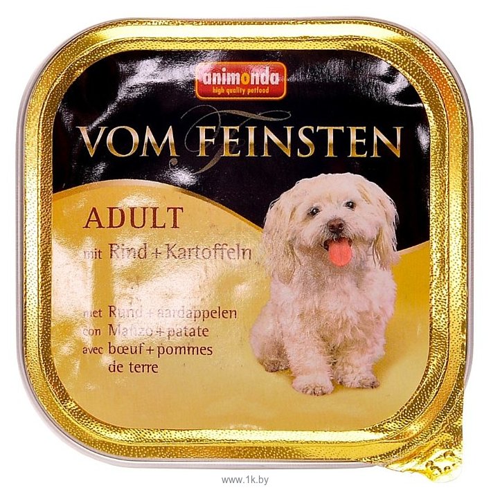 Фотографии Animonda Vom Feinsten Adult для собак с говядиной и картофелем (0.15 кг) 1 шт.
