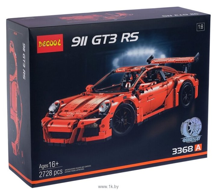 Фотографии Jisi bricks (Decool) Technic 3368A Porsche 911 GT3 RS