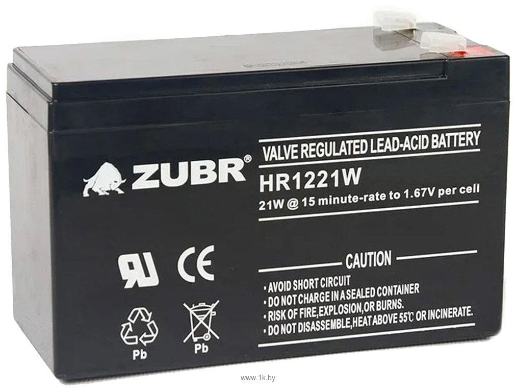 Фотографии Zubr HR1221W 12V5Ah