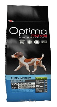 Фотографии OptimaNova Puppy Medium Chicken & Rice (2 кг)