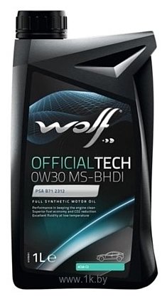 Фотографии Wolf OfficialTech 0W-30 MS-BHDI 1л