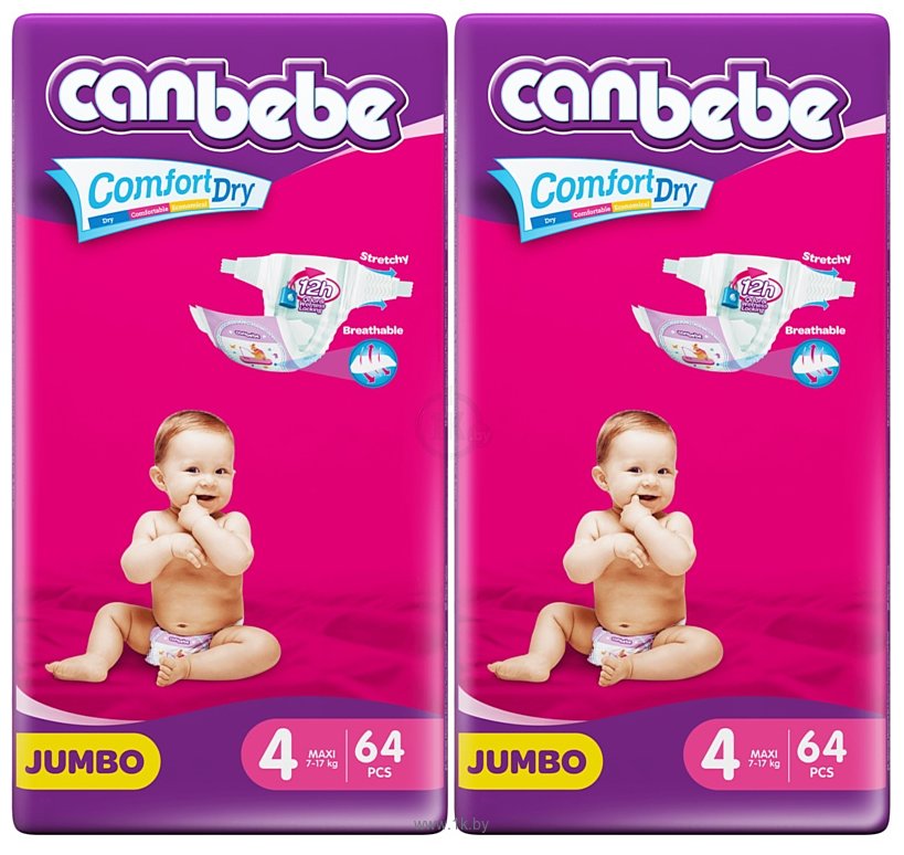 Фотографии Canbebe Comfort Dry 4 Maxi 7-17 кг (128 шт.)