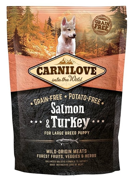 Фотографии Carnilove Carnilove Salmon & Turkey for Large breed puppy (1.5 кг)