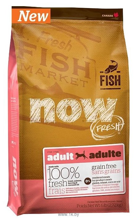 Фотографии NOW FRESH (2.72 кг) Grain Free Fish Recipe for Adult Dogs