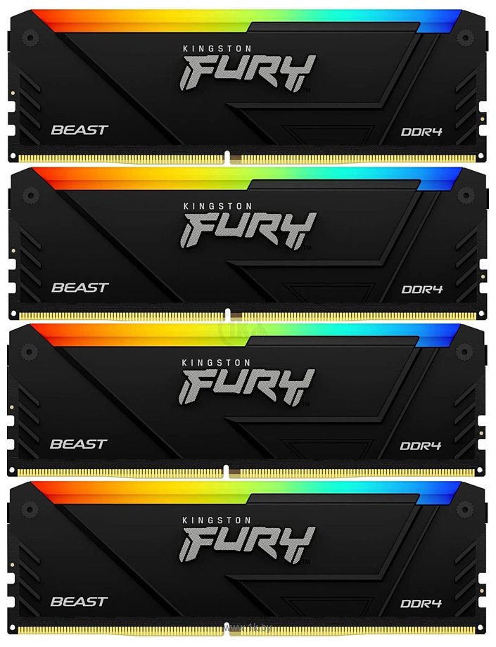 Фотографии Kingston FURY Beast RGB KF432C16BB2AK4/128