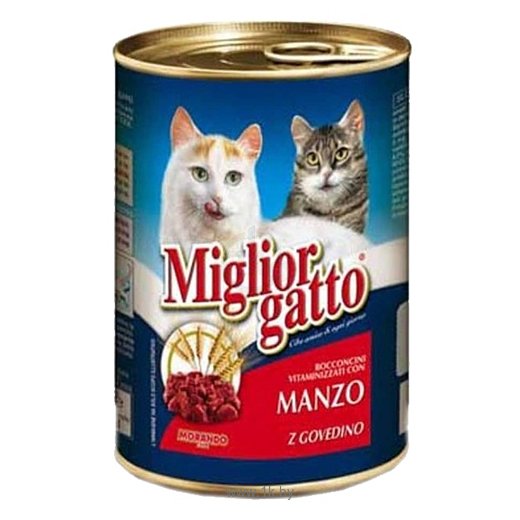 Фотографии Miglior (0.405 кг) 1 шт. Gatto Classic Line Chunks Beef