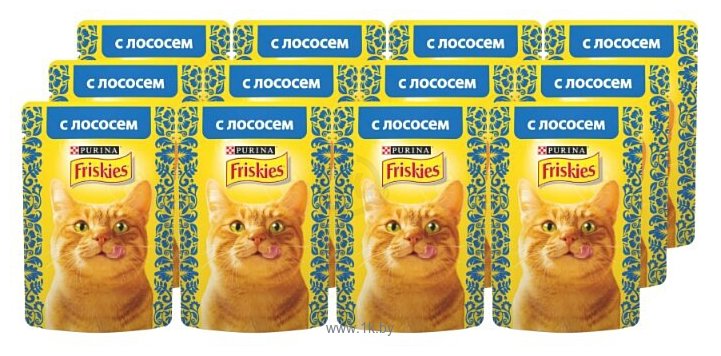 Фотографии Friskies (0.085 кг) 24 шт. Кусочки в подливе с Лососем