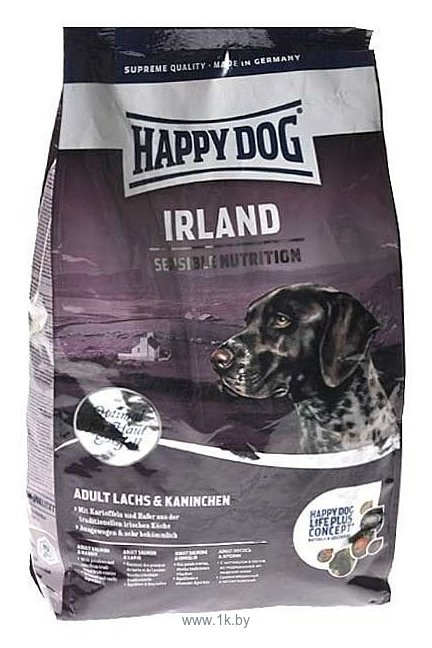 Фотографии Happy Dog (4 кг) Supreme Sensible - Irland с лососем и кроликом