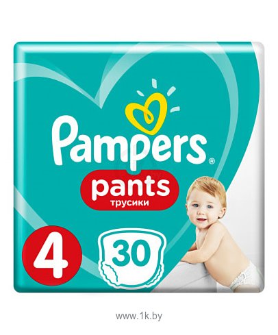 Фотографии Pampers Pants 4 (9-15 кг), 30 шт