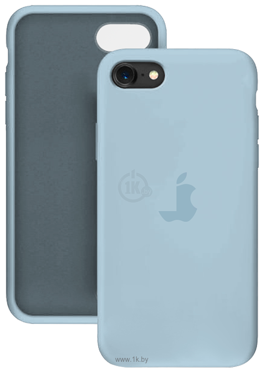 Фотографии EXPERTS Soft-Touch для Apple iPhone 7 Plus 5,5" с LOGO (голубой)