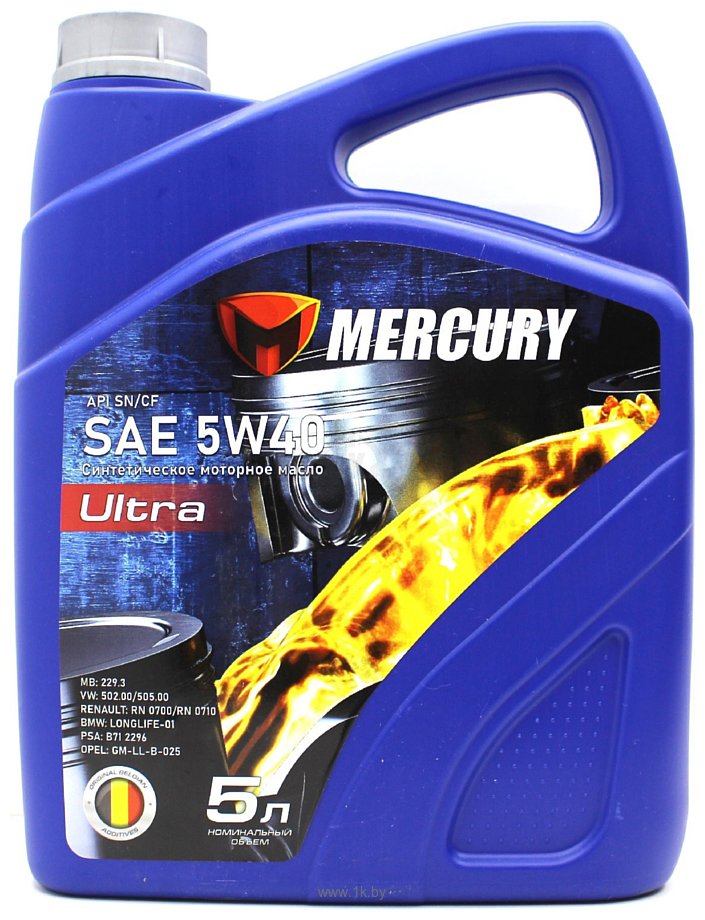 Фотографии Mercury SAE 5W-40 API SG/CD 5л
