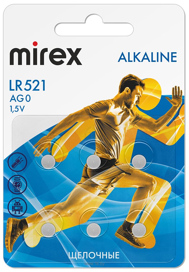 Фотографии Mirex LR521 (AG0) 6 шт. (23702-LR521-E6)