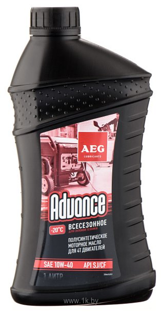 Фотографии AEG Lubricants Advance SAE 10W-40 API SJ/CF 1л