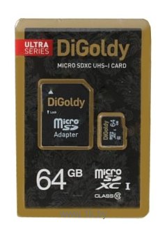 Фотографии Digoldy microSDXC Class 10 UHS-I 64GB + SD adapter