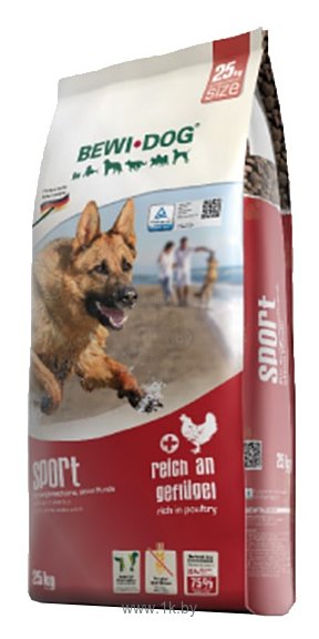 Фотографии Bewi Dog Sport rich in Poultry для взрослых активных собак (25 кг)