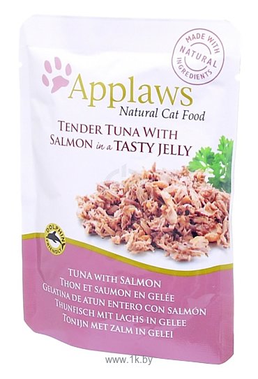 Фотографии Applaws Cat Pouch Tender Tuna with Salmon in a tasty jelly (0.07 кг) 16 шт.