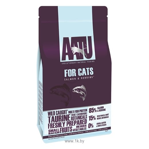 Фотографии AATU (1 кг) For Cats Salmon & Herring